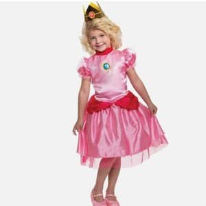 Super Mario-Princess Peach Costume Size 4T